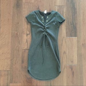 Forest Green Mini Dress